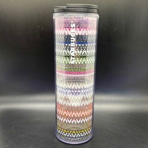 2017 Starbucks Rainbow Hearts Acrylic travel cup Tumbler
